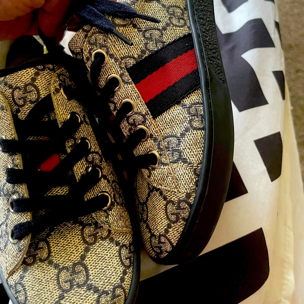 Kids authentic Gucci shoes! Worn twice still new!